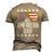 All American Dad 4Th Of July Memorial Day Matching Family Men's 3D T-shirt Back Print Khaki