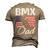 American Flag Bmx Dad Fathers Day 4Th Of July Men's 3D T-shirt Back Print Khaki