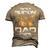 Best Buckin Dad Ever Deer Hunting Bucking Father Men's 3D Print Graphic Crewneck Short Sleeve T-shirt Khaki