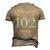Blessed By God For 102 Years Old 102Nd Birthday Party Cute Men's 3D T-shirt Back Print Khaki
