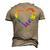 Butterfly Heart Rainbow Love Is Love Lgbt Gay Lesbian Pride Men's 3D T-Shirt Back Print Khaki