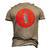 Dominica Flag Sisserou Parrot Men's 3D T-Shirt Back Print Khaki