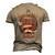 Duquette Blood Runs Through My Veins Name Men's 3D Print Graphic Crewneck Short Sleeve T-shirt Khaki