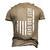 Fathers Day Best Dad Ever American Flag Men's 3D T-Shirt Back Print Khaki