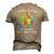 Fun Heart Puzzle S Dad Autism Awareness Support Men's 3D T-Shirt Back Print Khaki