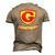 Granddaddy Superhero Boy Fathers Day Tee Men's 3D T-Shirt Back Print Khaki