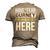 Have No Fear Gurney Is Here Name Men's 3D Print Graphic Crewneck Short Sleeve T-shirt Khaki