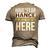Have No Fear Hance Is Here Name Men's 3D Print Graphic Crewneck Short Sleeve T-shirt Khaki