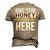 Have No Fear Honey Is Here Name Men's 3D Print Graphic Crewneck Short Sleeve T-shirt Khaki