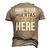 Have No Fear Huertas Is Here Name Men's 3D Print Graphic Crewneck Short Sleeve T-shirt Khaki