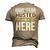 Have No Fear Husted Is Here Name Men's 3D Print Graphic Crewneck Short Sleeve T-shirt Khaki