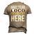 Have No Fear Loco Is Here Name Men's 3D Print Graphic Crewneck Short Sleeve T-shirt Khaki