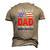 Just A Regular Dad Trying Not To Raise Liberals Voted Trump Men's 3D T-Shirt Back Print Khaki