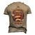 Lechner Blood Runs Through My Veins Name Men's 3D Print Graphic Crewneck Short Sleeve T-shirt Khaki