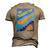 The Mannister The Man Who Can Become A Bannister Men's 3D T-Shirt Back Print Khaki