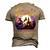 My Corgi Rides Shotgun Cool Halloween Protector Witch Dog Men's 3D Print Graphic Crewneck Short Sleeve T-shirt Khaki