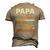 Mens Papa Man Myth Legend Since November 1974 47Th Birthday Vintage Men's 3D T-Shirt Back Print Khaki