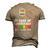 Pride Month Rainbow Is My Blood Type Lgbt Flag Men's 3D T-Shirt Back Print Khaki
