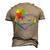 Rainbow Sunflower Love Is Love Lgbt Gay Lesbian Pride V2 Men's 3D T-Shirt Back Print Khaki