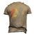 Mens Retro Vintage Best Dad Ever Father Daddy Fathers Day Men's 3D T-Shirt Back Print Khaki