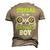 Stepdad Of The Birthday Boy Game Men's 3D T-shirt Back Print Khaki