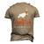 The Stork Club® Copyright 2020 Fito Men's 3D T-Shirt Back Print Khaki