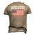 United States Flag Cool Usa American Flags Top Tee Men's 3D T-Shirt Back Print Khaki