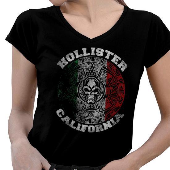 Hollister California Aztec Calendar Mayan Skull Mexico Pride