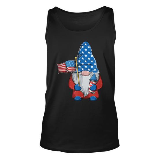 Woffccrd Women's American Flag Popsicle Tank Top - 4th Of July Graphic Tee, Sleeveless Cami