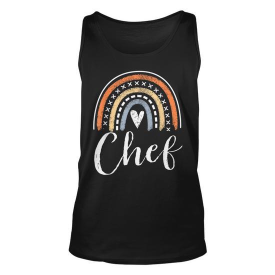 Chef Gifts For Women Funny Rainbow Cook Cooking T-Shirt Unisex T-shirt