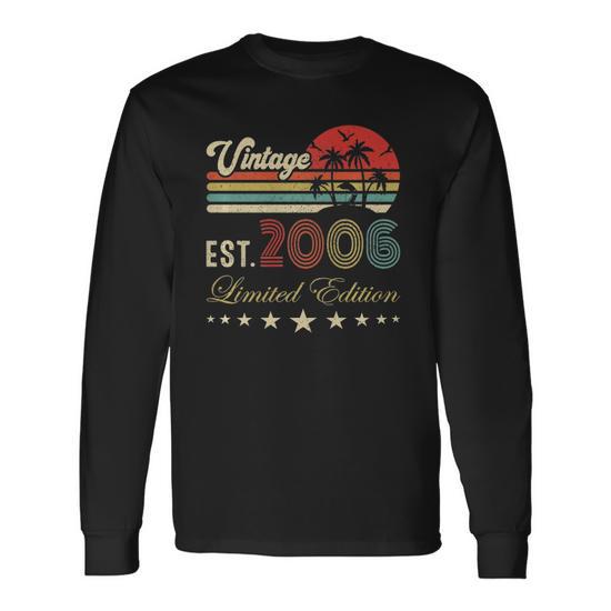 16Th Birthday Vintage Limited Edition 16 Birthday Long Sleeve T