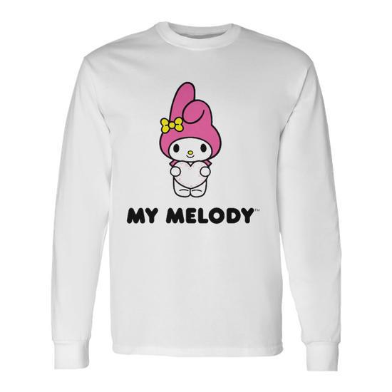 My Melody Character Front And Back Long Sleeve T-Shirt T-Shirt