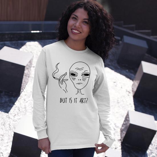 Alien t shirt but is it art best sale