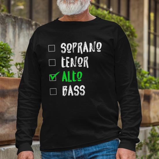 SATB T-shirt, Soprano Alto Tenor Bass Shirt, Music, Choir Shirt