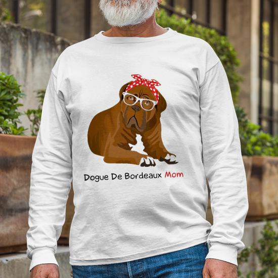 Dogue De Bordeaux Mom Bandana Long Sleeve T Shirt T Shirt Mazezy