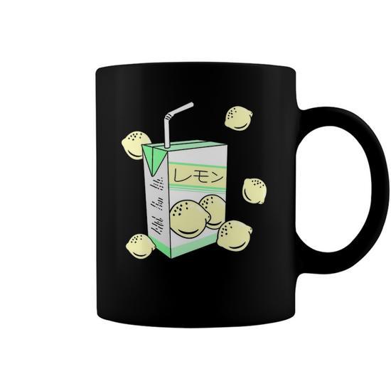 Japanese Lemon Juice Box 90S Aesthetic Pastel Otaku Anime Coffee Mug |  Mazezy