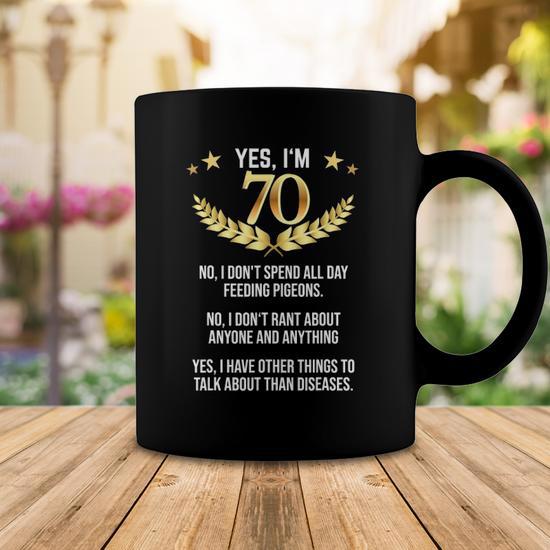 70Th Birthday Funny Saying Birthday 70 Years Coffee Mug | Mazezy