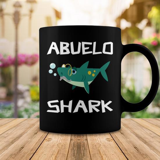 Abuelo Grandpa Gift Abuelo Shark V2 Coffee Mug - Seseable
