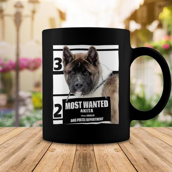 Most Wanted Akita T Shirt Cute Funny Dog Tee Shirts C Coffee Mug Seseable CA