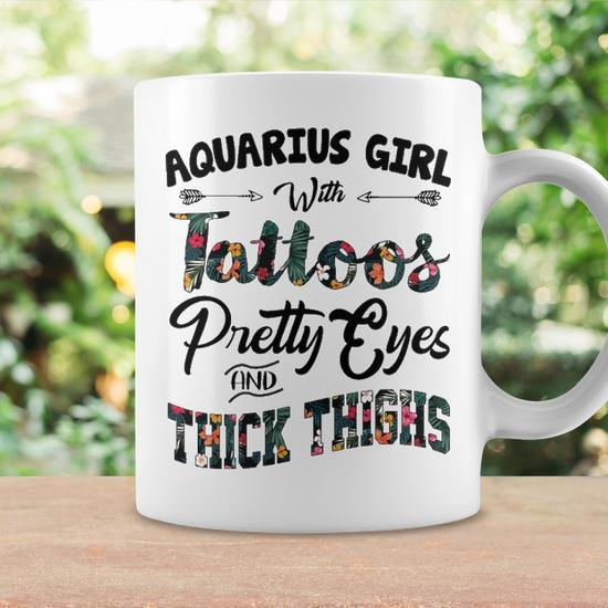 Buy NH10 DESIGNS Zodiac Sign Aquarius Printed Coffee Mug with Keychain  Unique Gift Mug For Men, Women, Sister, Mother, Daughter, Father, January  February Horoscope Birthday Gift, Pack of 2 (Microwave Safe Ceramic