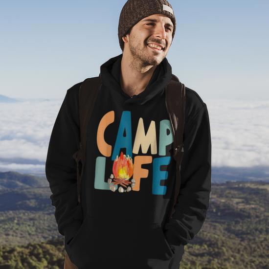 Men Women Boho Style Camp Life Summer Camp And Hiking Hoodie - Thegiftio