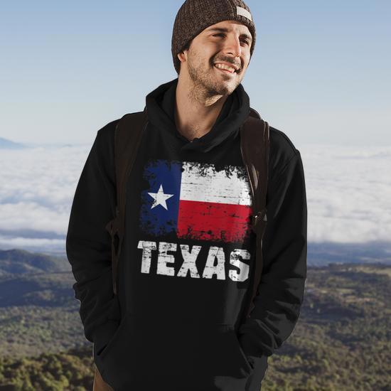 Texas Flag Patriotic South Austin US Gift Texas Hoodie - Back View