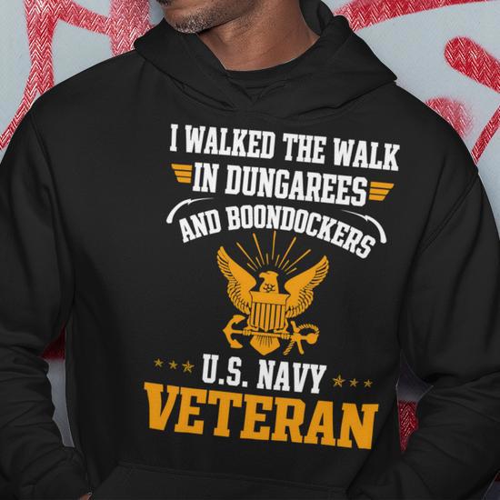 Veteran Veterans Day Us Navy Veterani Walked The Walk 174 Navy Soldier Army Military Hoodie Monsterry