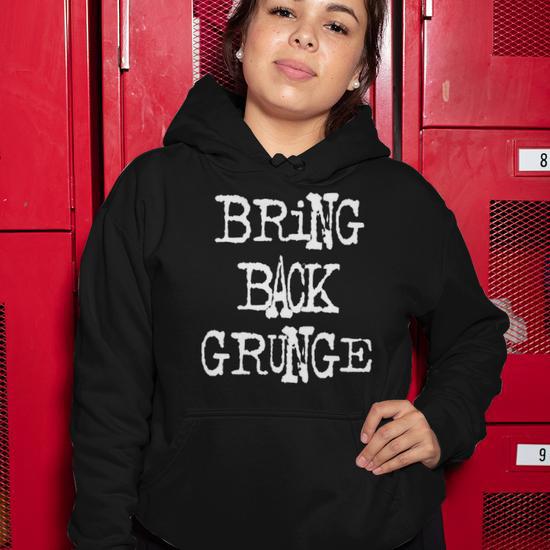 Grunge For Men Women Boys Girls 90S Music Women Hoodie Mazezy UK