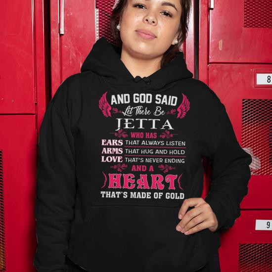Jetta Name Gift And God Said Let There Be Jetta Women Hoodie