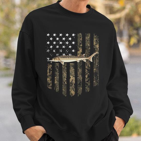 4th of July Fishing American Flag Make America Fish Again Pullover Hoodie