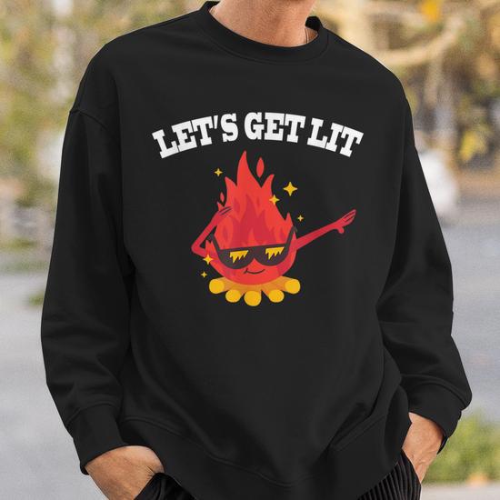 Red GET LIT - authentic Unisex Sweatshirt