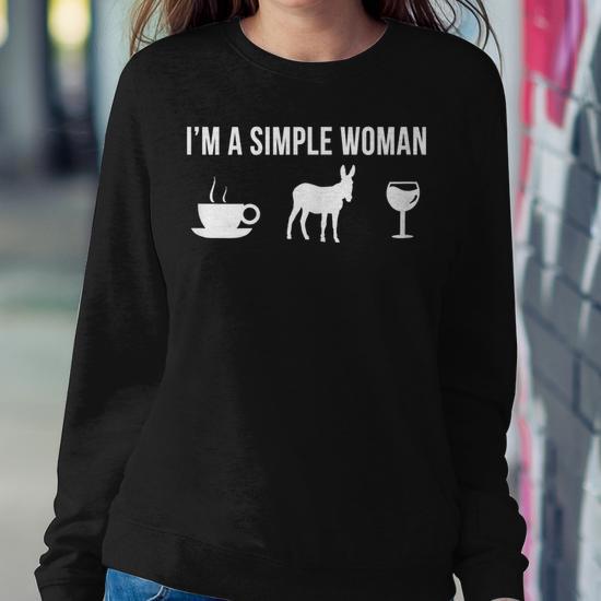 Simple woman sweatshirt on sale