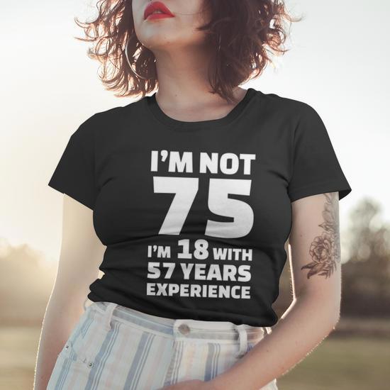 Custom 75th Birthday T-Shirt For Men - 'Gettin' Old Pissy & Cranky' Personalized Tee With Birth Year