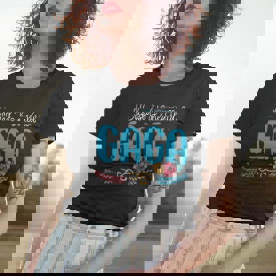 Womens Blessed To Be Called Gaga Colorful Gifts-Grandma Tee Womens Blessed To Be Called Gaga Colorful Gifts-Grandma Tee
